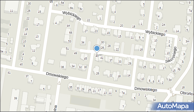 Ożarów Mazowiecki, Sikorskiego Władysława, gen., 43, mapa Ożarów Mazowiecki