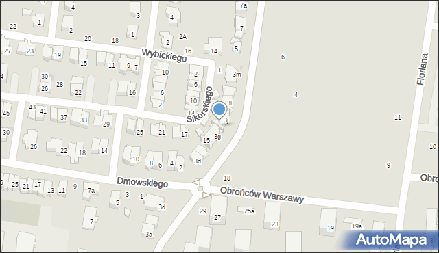 Ożarów Mazowiecki, Sikorskiego Władysława, gen., 9, mapa Ożarów Mazowiecki