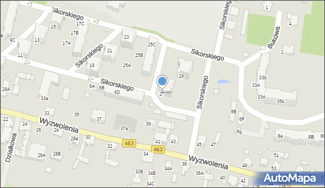 Ozimek, Sikorskiego Władysława, gen., 27, mapa Ozimek