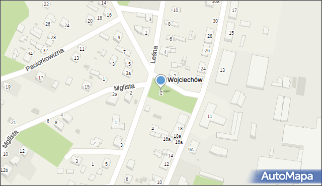 Paciorkowizna, Sienkiewicza Henryka, 2, mapa Paciorkowizna