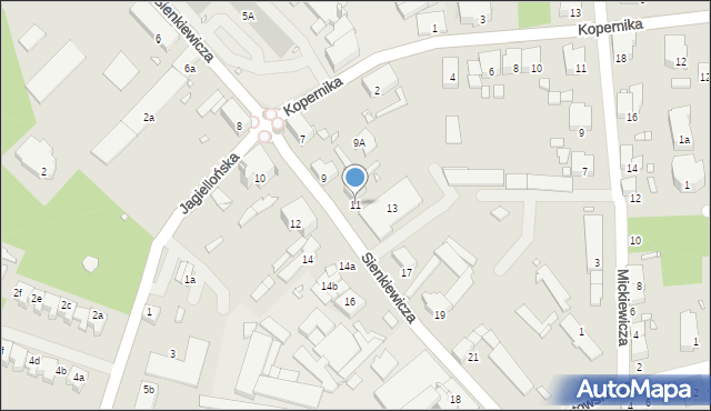 Paczków, Sienkiewicza Henryka, 11, mapa Paczków