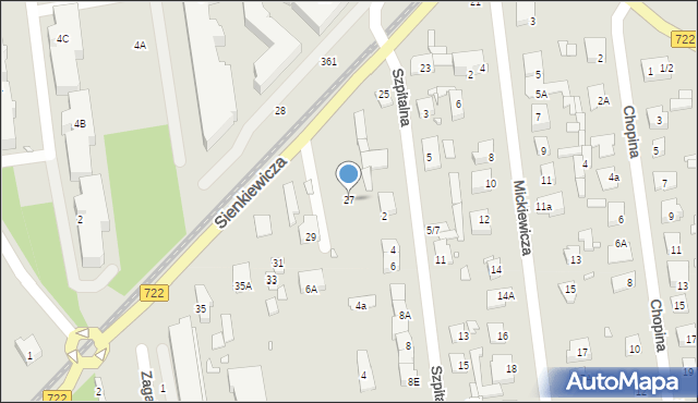 Piaseczno, Sienkiewicza Henryka, 27, mapa Piaseczno