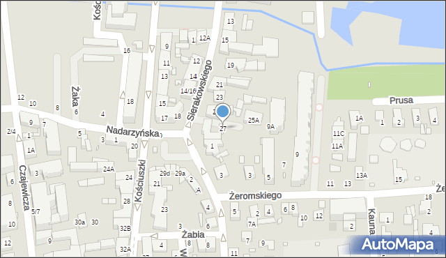 Piaseczno, Sierakowskiego, 27, mapa Piaseczno