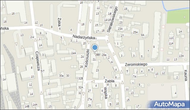 Piaseczno, Sierakowskiego, 29e, mapa Piaseczno