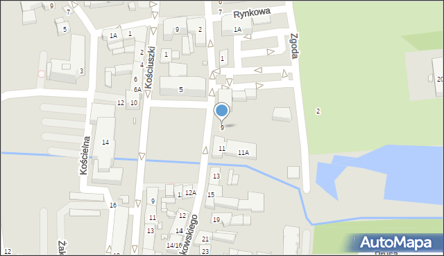 Piaseczno, Sierakowskiego, 9, mapa Piaseczno