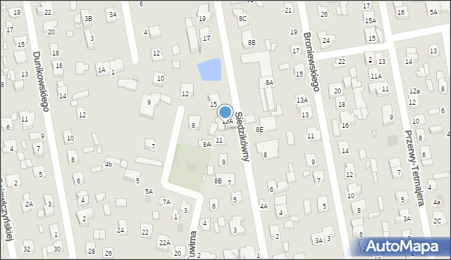 Piaseczno, Siedzikówny-Inki Danuty, 13, mapa Piaseczno