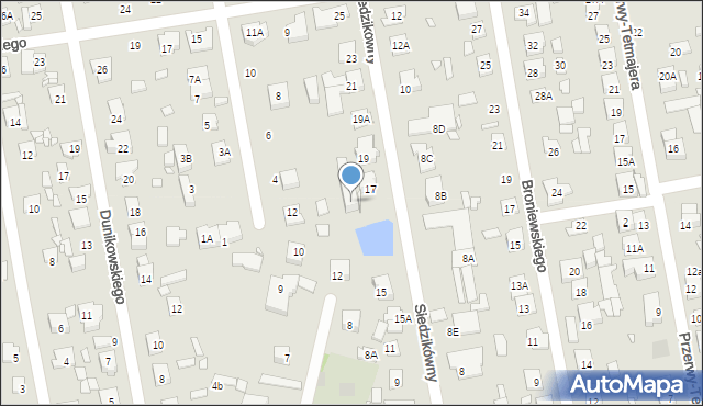 Piaseczno, Siedzikówny-Inki Danuty, 17A, mapa Piaseczno