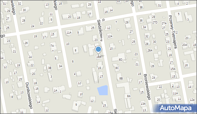 Piaseczno, Siedzikówny-Inki Danuty, 19A, mapa Piaseczno