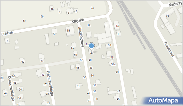 Piaseczno, Siedzikówny-Inki Danuty, 42, mapa Piaseczno