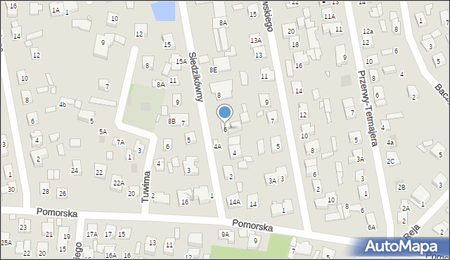 Piaseczno, Siedzikówny-Inki Danuty, 6, mapa Piaseczno