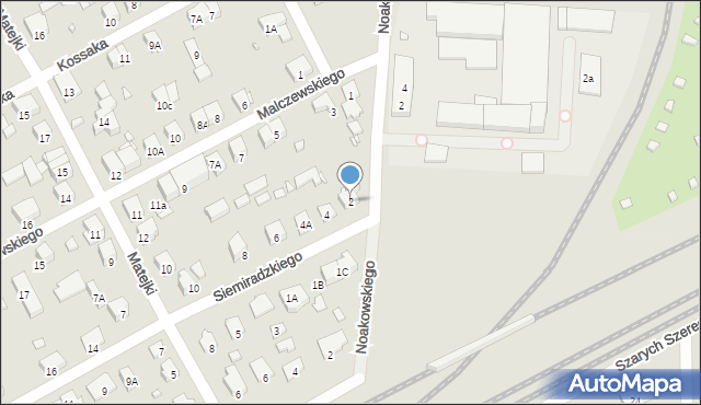 Piastów, Siemiradzkiego Henryka, 2, mapa Piastów