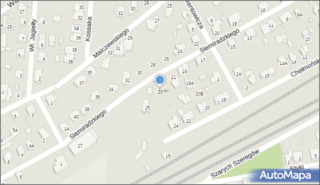 Piastów, Siemiradzkiego Henryka, 23, mapa Piastów