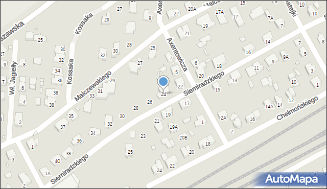 Piastów, Siemiradzkiego Henryka, 24, mapa Piastów