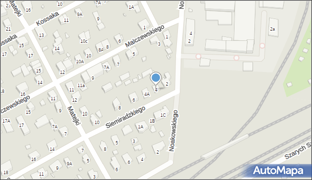 Piastów, Siemiradzkiego Henryka, 4, mapa Piastów