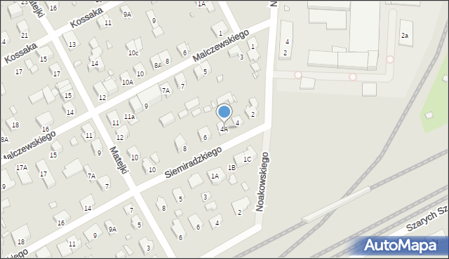 Piastów, Siemiradzkiego Henryka, 4A, mapa Piastów