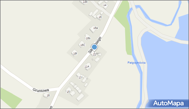 Pielgrzymowice, Sikorskiego Władysława, gen., 11, mapa Pielgrzymowice