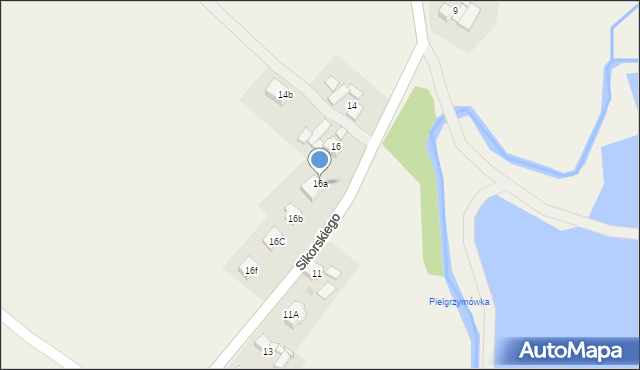 Pielgrzymowice, Sikorskiego Władysława, gen., 16a, mapa Pielgrzymowice