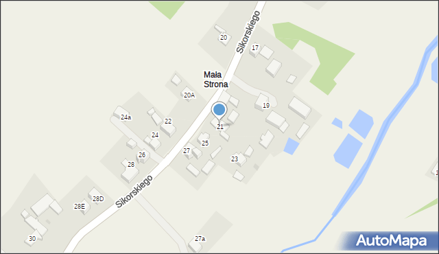 Pielgrzymowice, Sikorskiego Władysława, gen., 21, mapa Pielgrzymowice