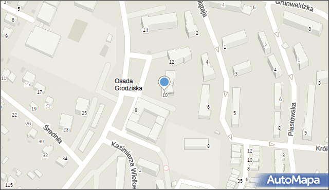 Pińczów, Siedmiu Źródeł, 10, mapa Pińczów