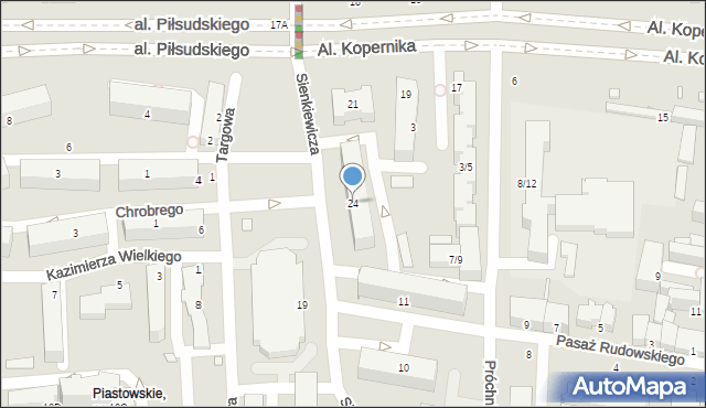 Piotrków Trybunalski, Sienkiewicza Henryka, 24, mapa Piotrków Trybunalski