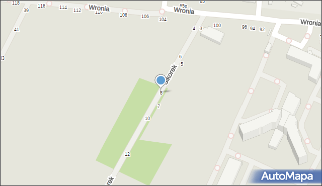 Piotrków Trybunalski, Sikorek, 8, mapa Piotrków Trybunalski