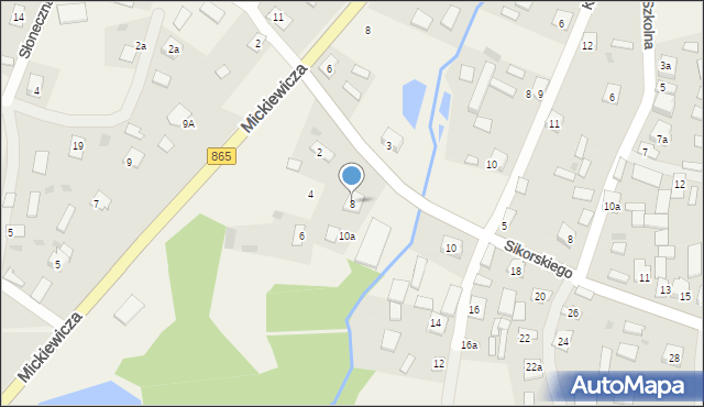 Płazów, Sikorskiego Władysława, gen., 8, mapa Płazów