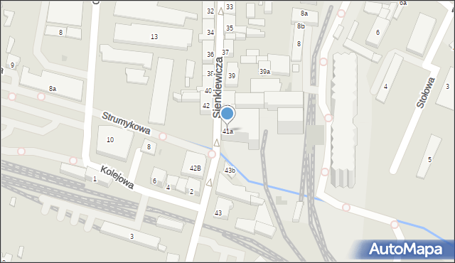 Pleszew, Sienkiewicza Henryka, 41a, mapa Pleszew