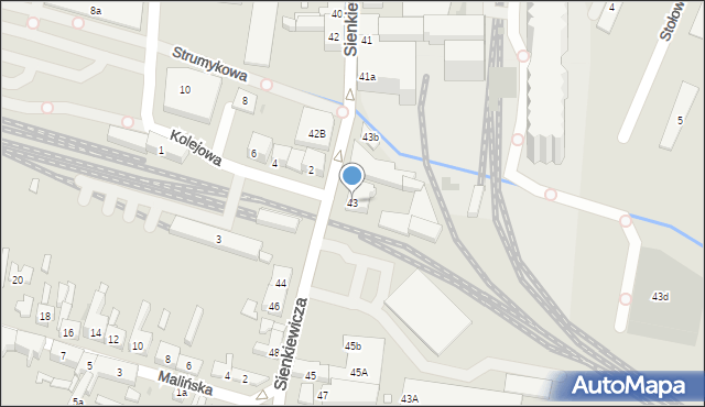 Pleszew, Sienkiewicza Henryka, 43, mapa Pleszew