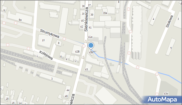 Pleszew, Sienkiewicza Henryka, 43b, mapa Pleszew