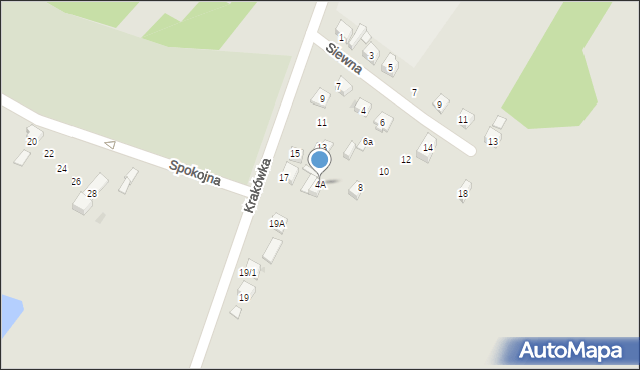 Płock, Siewna, 4A, mapa Płock
