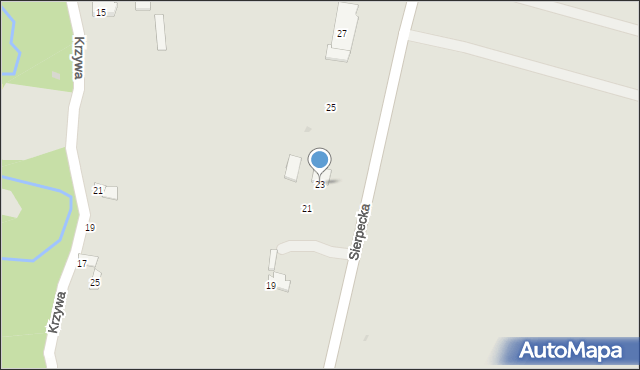 Płock, Sierpecka, 23, mapa Płock