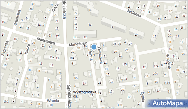 Płock, Sienna, 6, mapa Płock