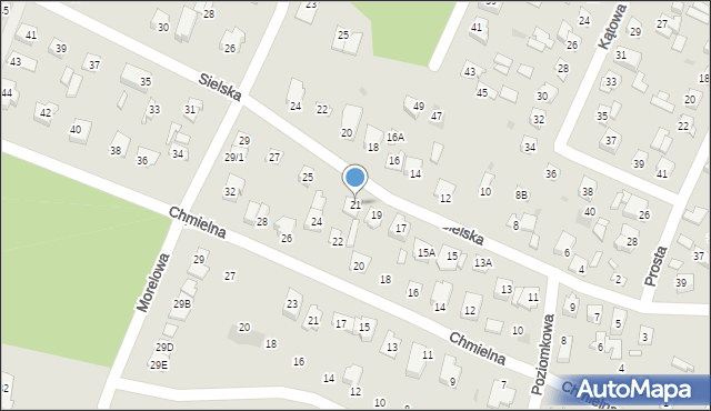 Płock, Sielska, 21, mapa Płock