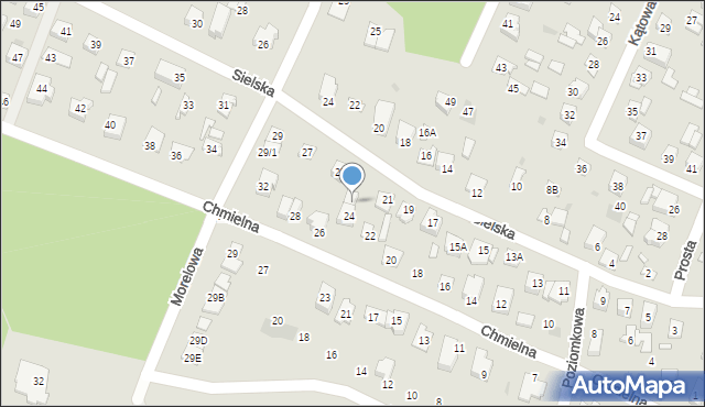 Płock, Sielska, 23, mapa Płock