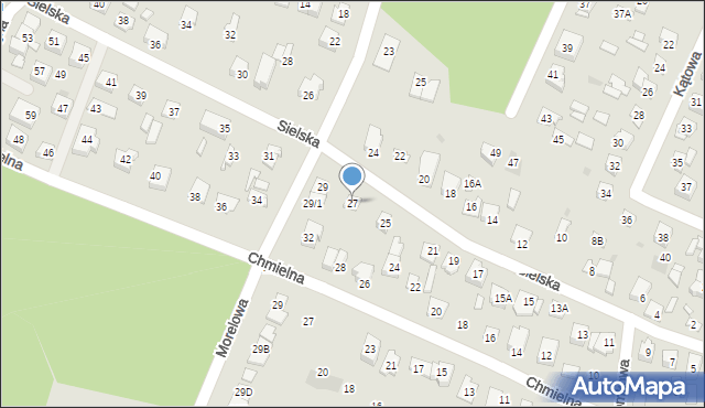 Płock, Sielska, 27, mapa Płock