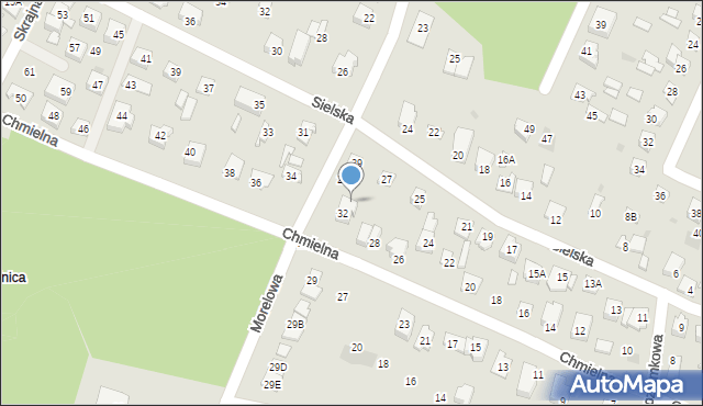 Płock, Sielska, 29/2, mapa Płock