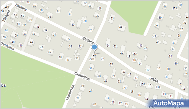 Płock, Sielska, 29, mapa Płock