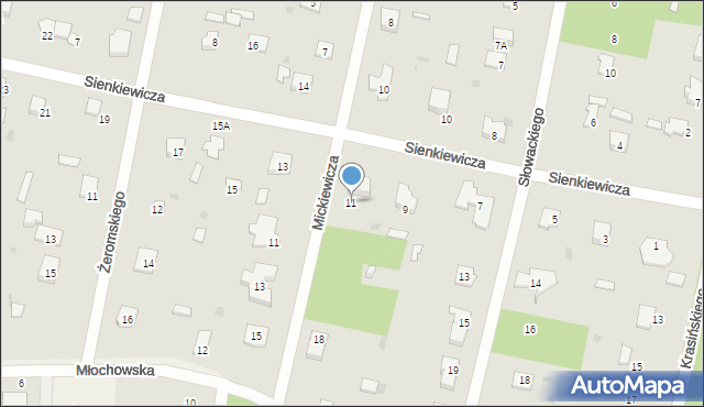 Podkowa Leśna, Sienkiewicza Henryka, 11, mapa Podkowa Leśna