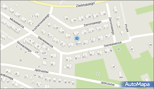 Połaniec, Sienkiewicza Henryka, 21, mapa Połaniec