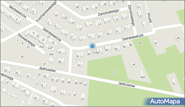 Połaniec, Sienkiewicza Henryka, 40, mapa Połaniec