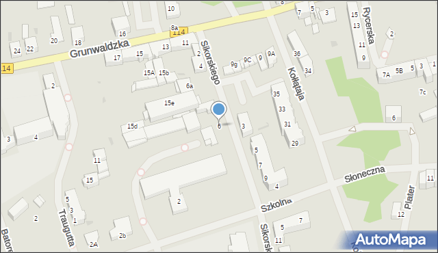 Police, Sikorskiego Władysława, gen., 6, mapa Police