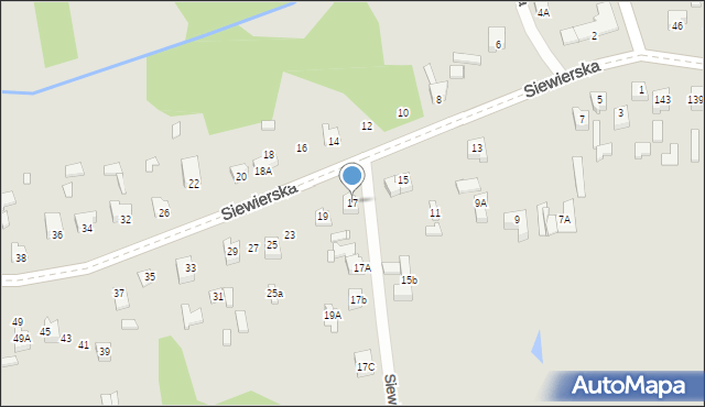 Poręba, Siewierska, 17, mapa Poręba