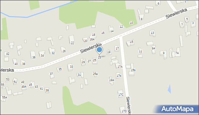 Poręba, Siewierska, 23, mapa Poręba