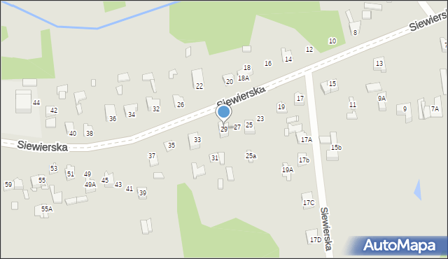 Poręba, Siewierska, 29, mapa Poręba