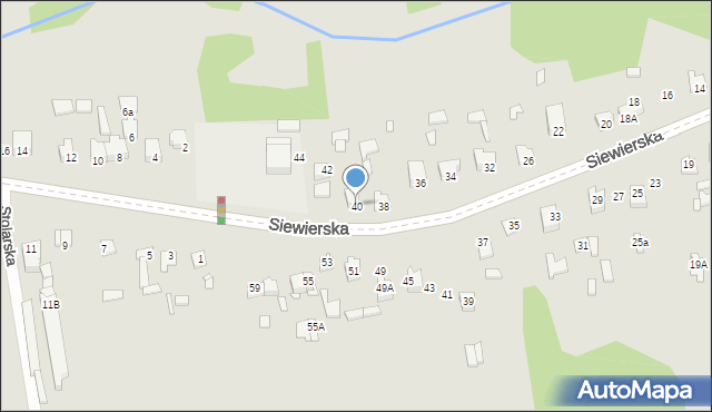 Poręba, Siewierska, 40, mapa Poręba