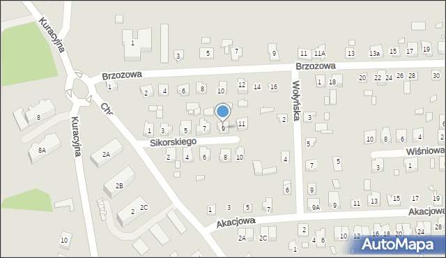 Prabuty, Sikorskiego Władysława, gen., 9, mapa Prabuty