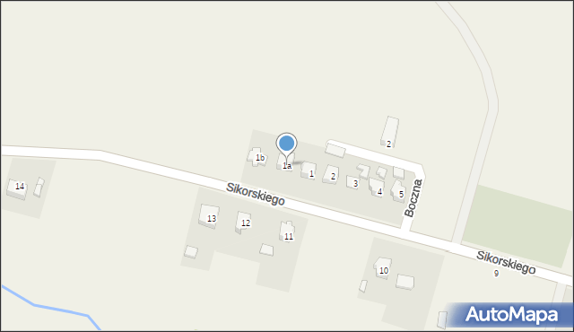 Prusinowice, Sikorskiego Władysława, gen., 1a, mapa Prusinowice