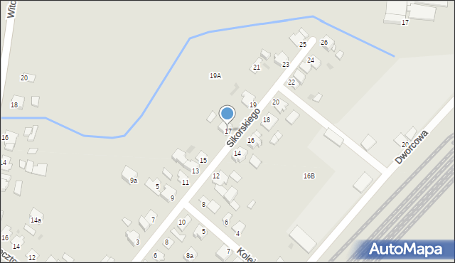 Pruszcz, Sikorskiego Władysława, gen., 17, mapa Pruszcz