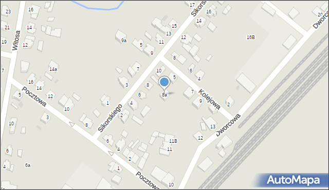 Pruszcz, Sikorskiego Władysława, gen., 8a, mapa Pruszcz
