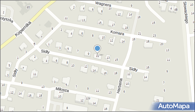 Pruszcz Gdański, Sidły Janusza, 11, mapa Pruszcz Gdański